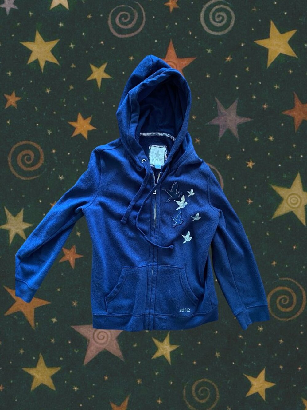 Y2K Embellished Aerie Zip Up Hoodie